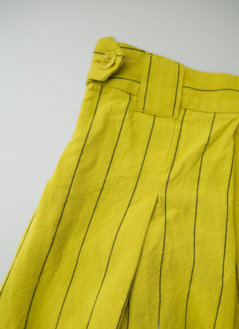Reworn Stripe Cotton Culottes Size 4 (1525) | Pomelo
