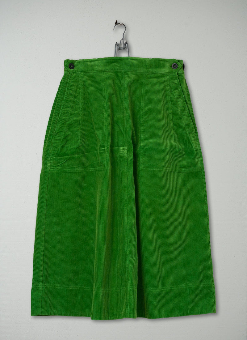 Reworn A Line Cord Skirt Size XL (098) | Spruce