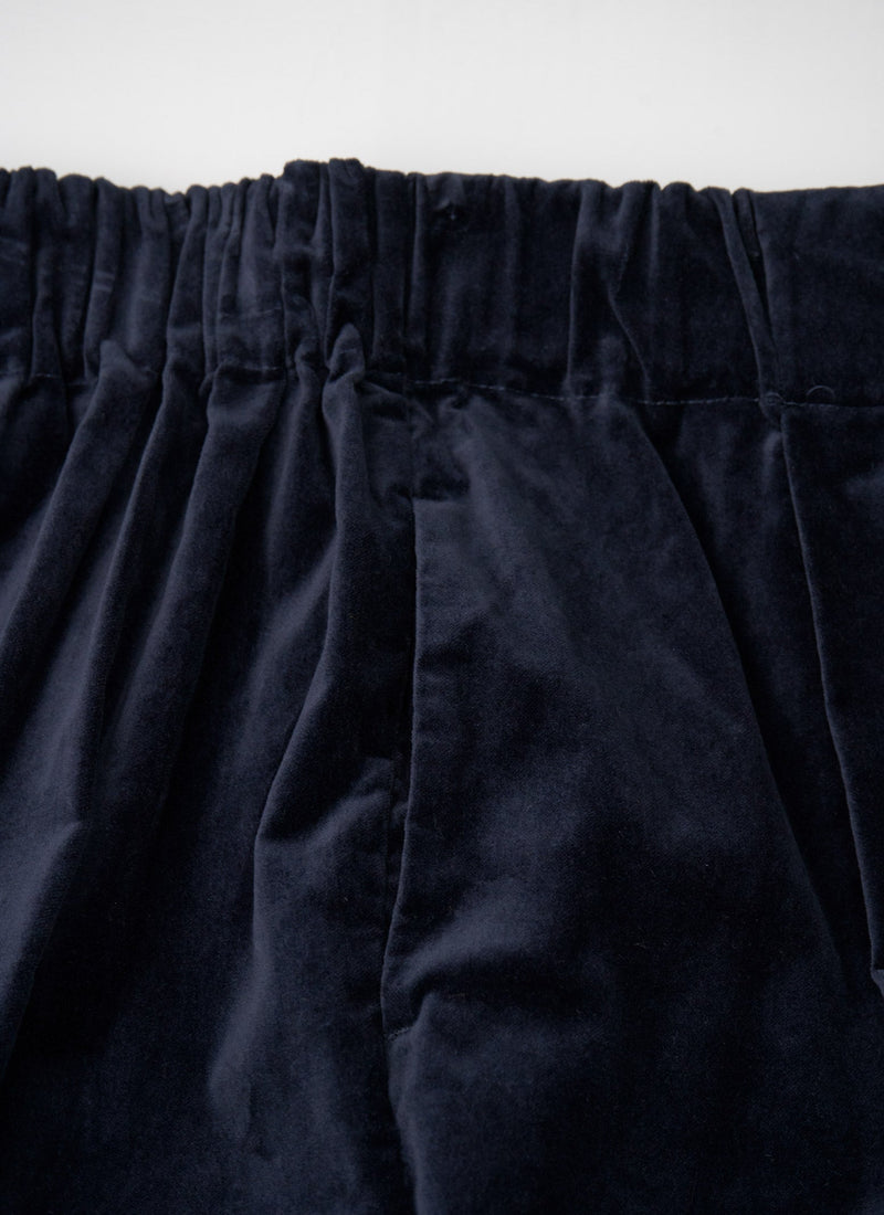 Reworn Cotton Velvet Skirt Size XL (037) | Night