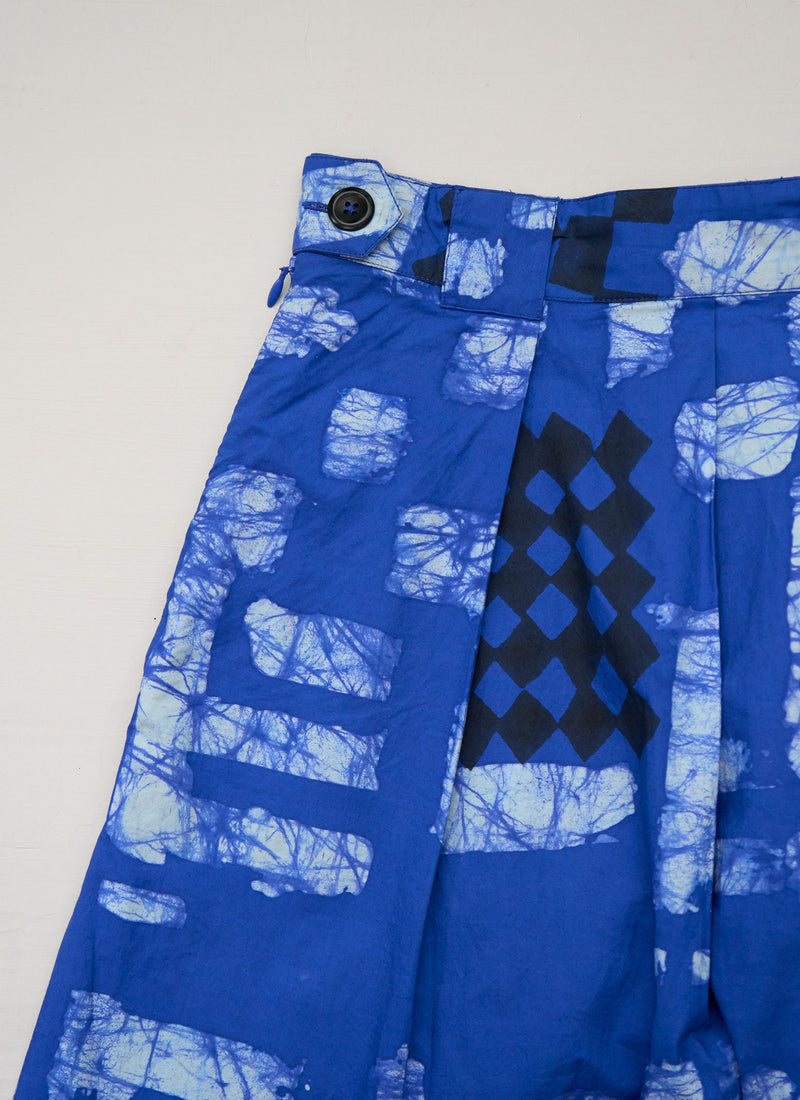 Reworn Block Print Culottes Size 18 (811) | Multi