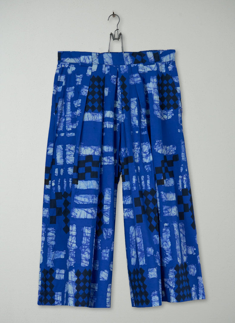 Reworn Block Print Culottes Size 18 (811) | Multi