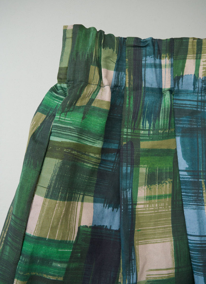 Reworn Cotton Linen Skirt Size M (352) | Multi