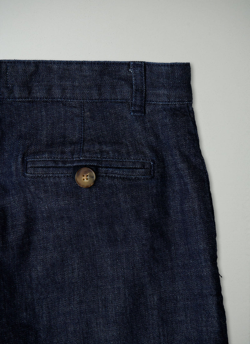 Reworn Side Button Jeans Size 18 (1585) | Indigo