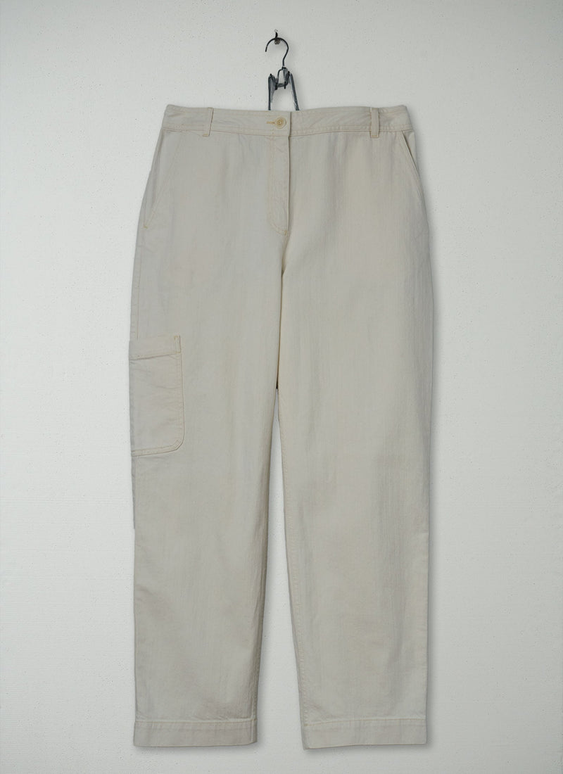 Reworn Carpenter Trousers Size 16 (1615) | Ecru