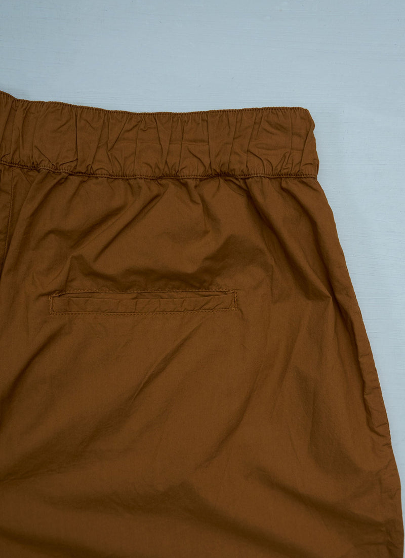 Reworn Pleated Poplin Trousers Size 16 (1027) | Copper