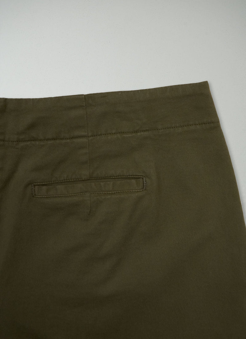 Reworn Side Button Trousers Size 8 (1360) | Dark Pear