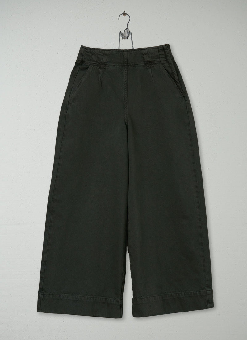 Reworn Flat Front Denim Culottes Size 16 (731) | Ash Green