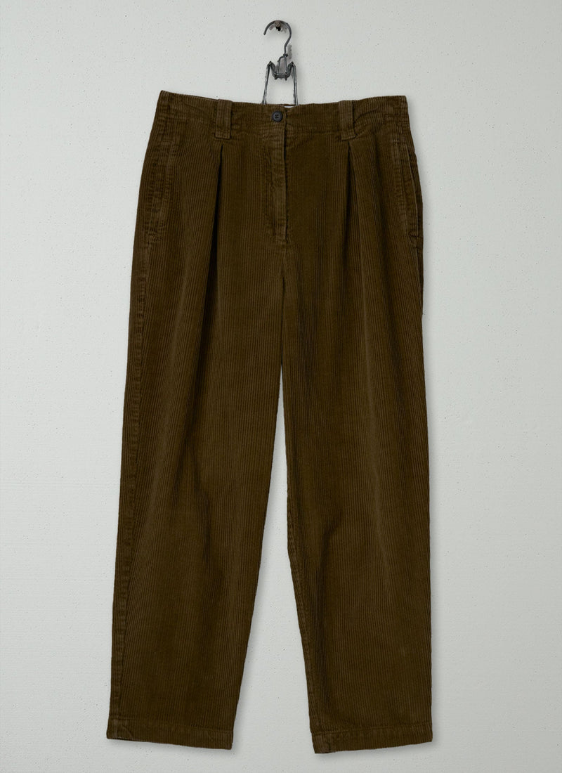 Reworn Cord Trousers Size 12 (1159) | Earth