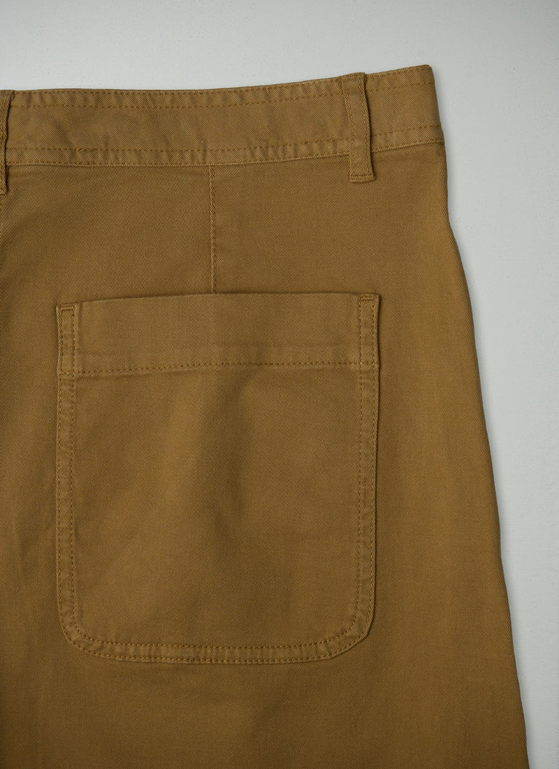 Reworn Cotton Twill Dart Trousers Size 12 (758) | Rubber