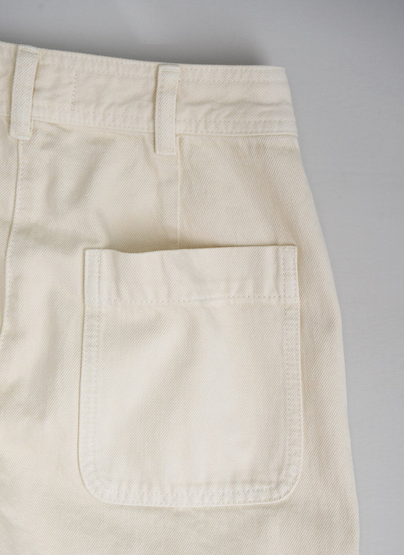 Reworn Carpenter Trousers Size 8 (086) | Parchment