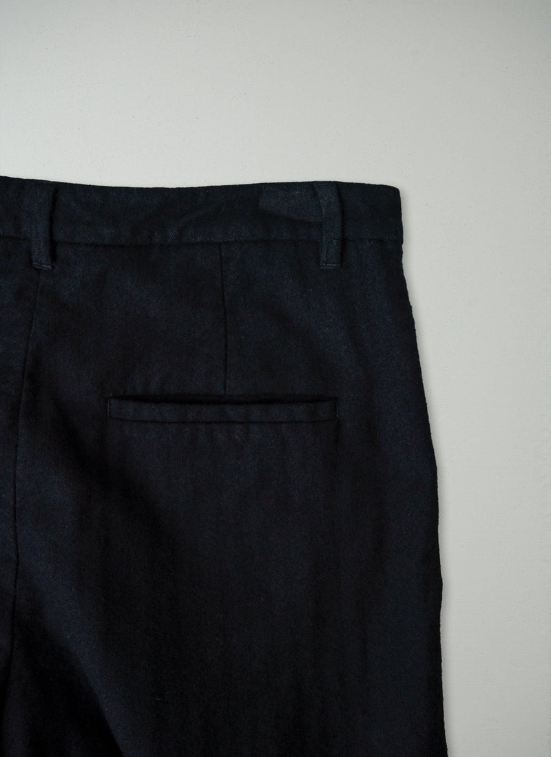 Reworn Tapered Trousers Size 12 (159) | Black