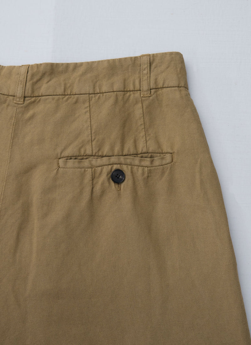 Reworn Cotton Linen Wide Leg Trousers Size 14 (822) | Maple