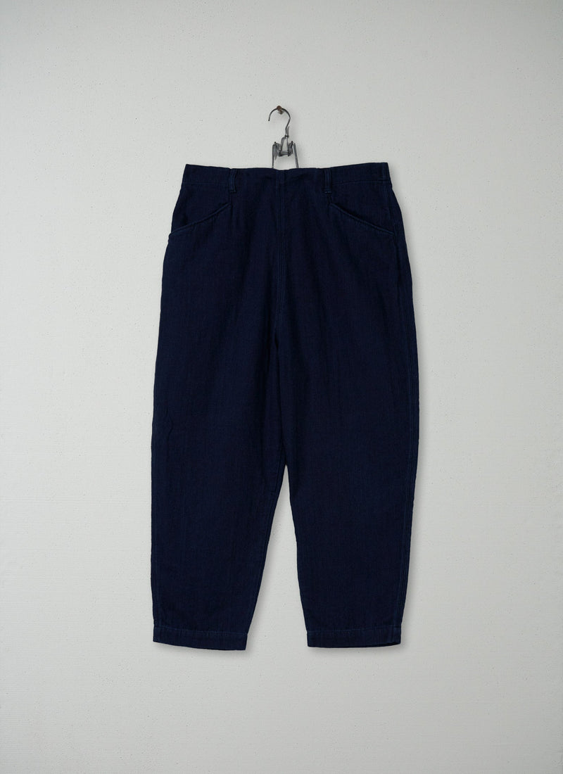 Reworn Indigo Twill Trouser Size 12 (077) | Indigo