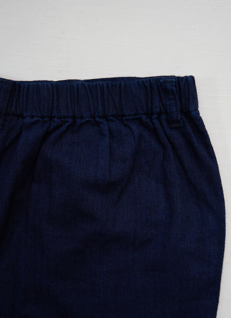 Reworn Indigo Twill Trousers Size 6 (1003) | Indigo