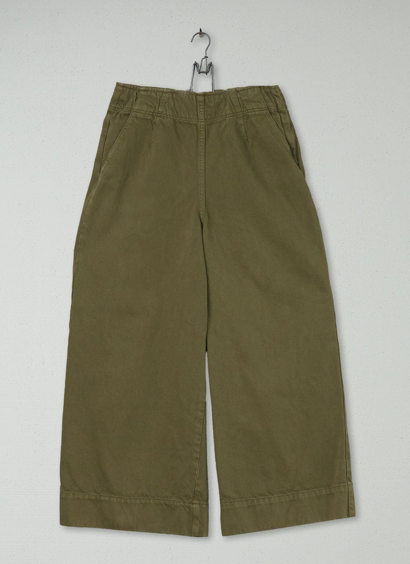 Reworn Flat Front Denim Culottes Size 10 (732) | Olive Leaf