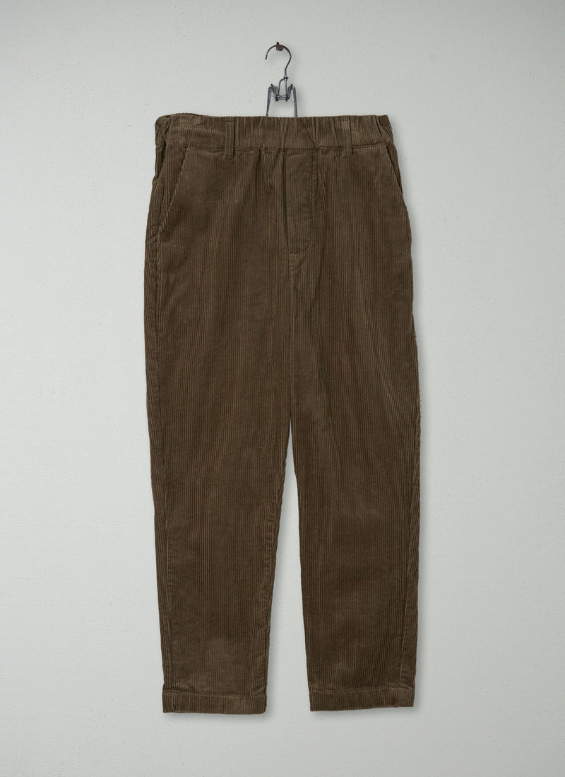 Reworn Gabi Cord Pull On Trousers size 10 (192) | Dark Pear