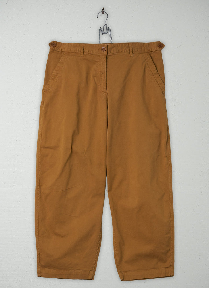 Reworn Flat Front Trousers Size 12 (246) | Pecan