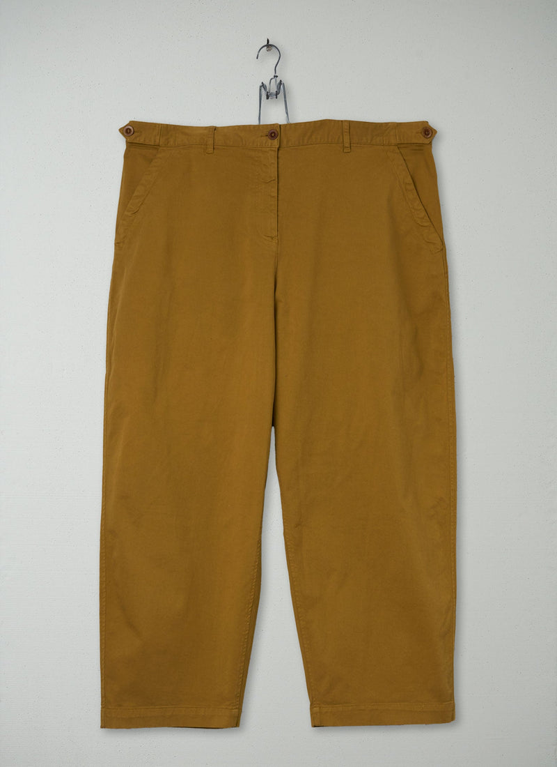 Reworn Flat Front Trousers Size 18 (728) | Pecan