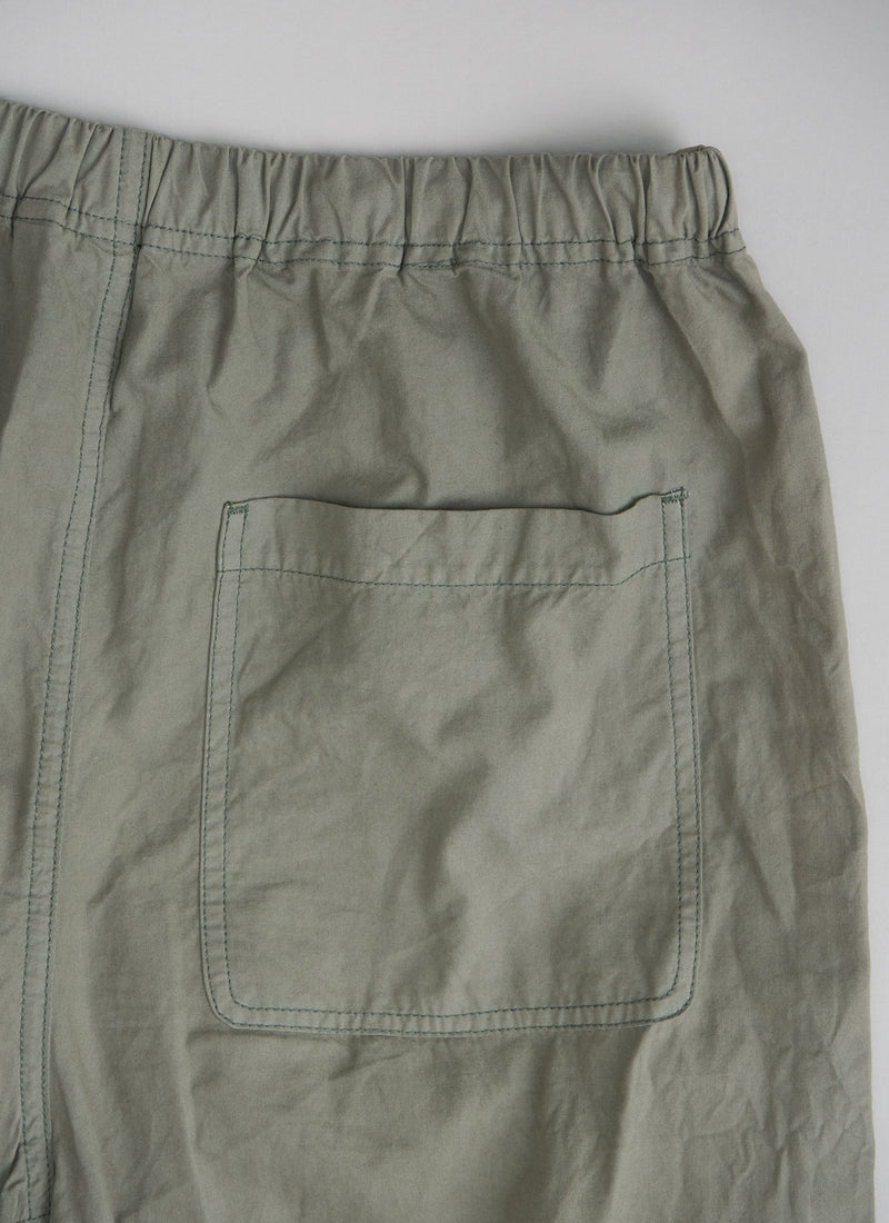 Reworn Cotton Linen Trousers Size XS (083) | Celadon Green