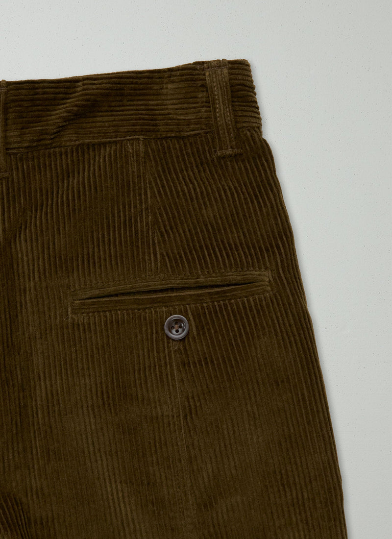 Reworn Organic Cord Trousers Size 16 (968) | Conker