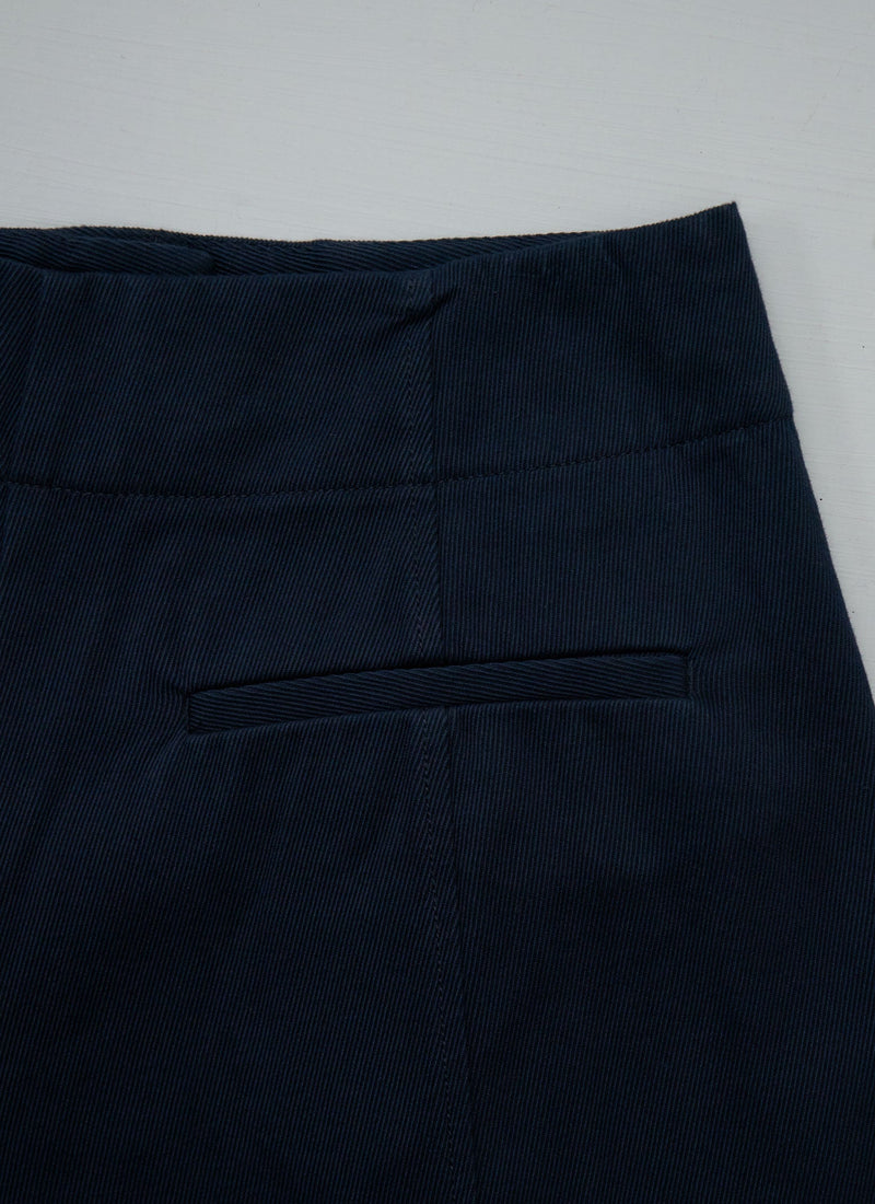 Reworn Cotton Wool Twill Balloon Trousers Size 18 (1041) | Slate