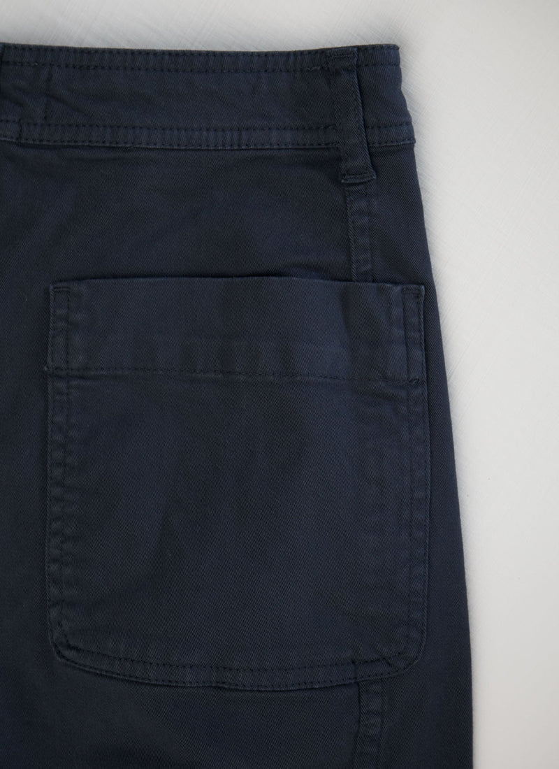 Reworn Flat Front Trousers Size 4 (262) | Navy