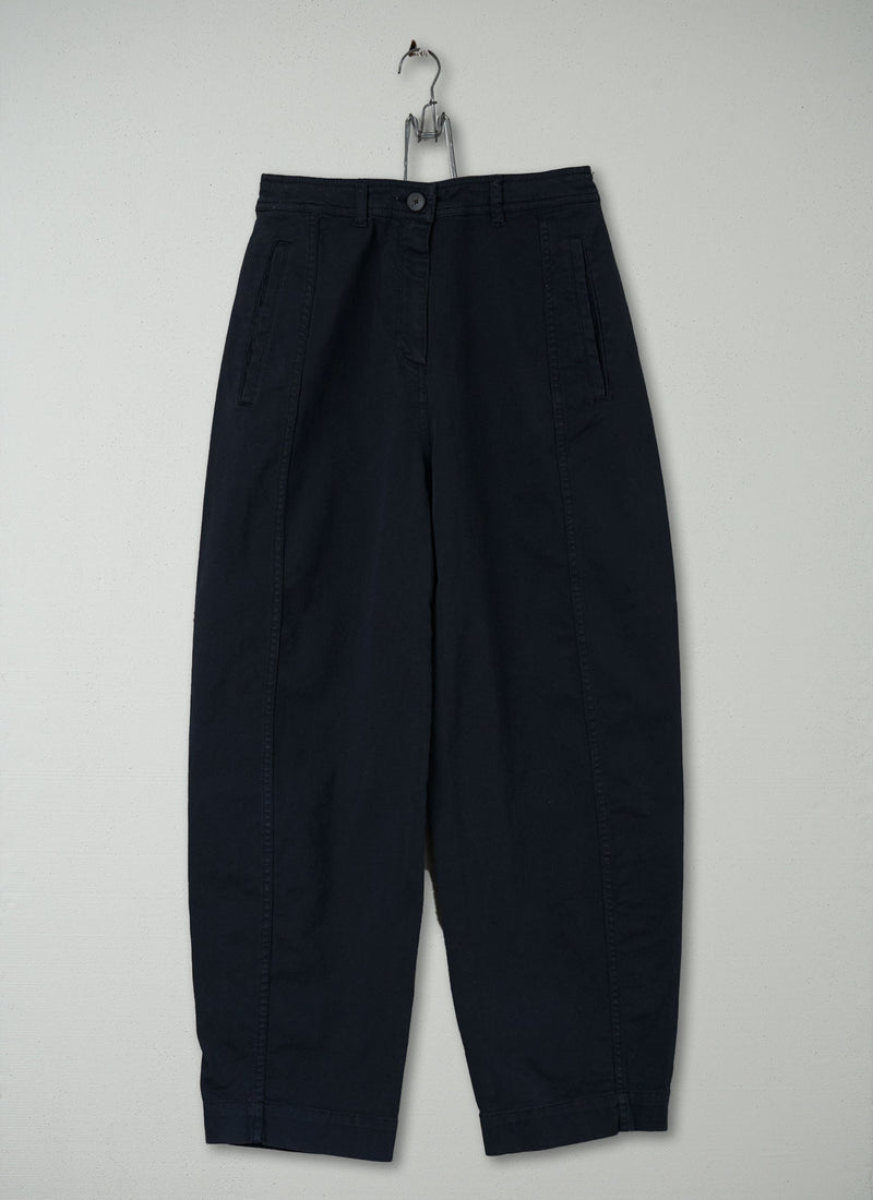Reworn Flat Front Trousers Size 4 (262) | Navy