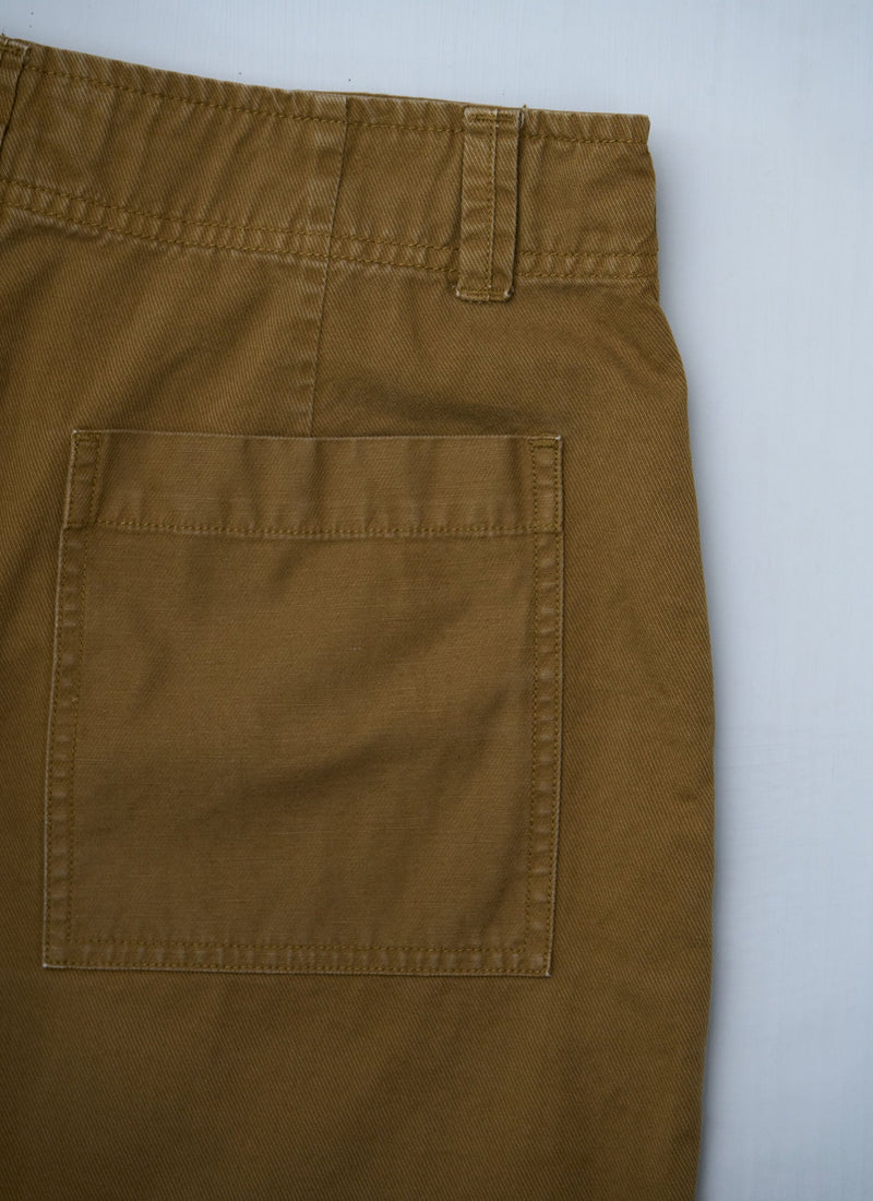 Reworn Cotton Linen Tapered Trousers Size 10 (710) | Breen