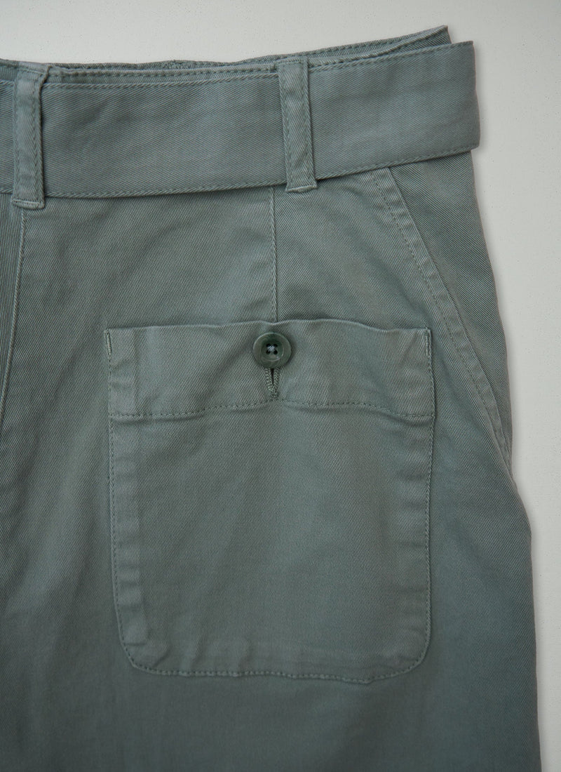 Reworn Cotton Twill Trousers Size 6 (1584) | Thorn Green