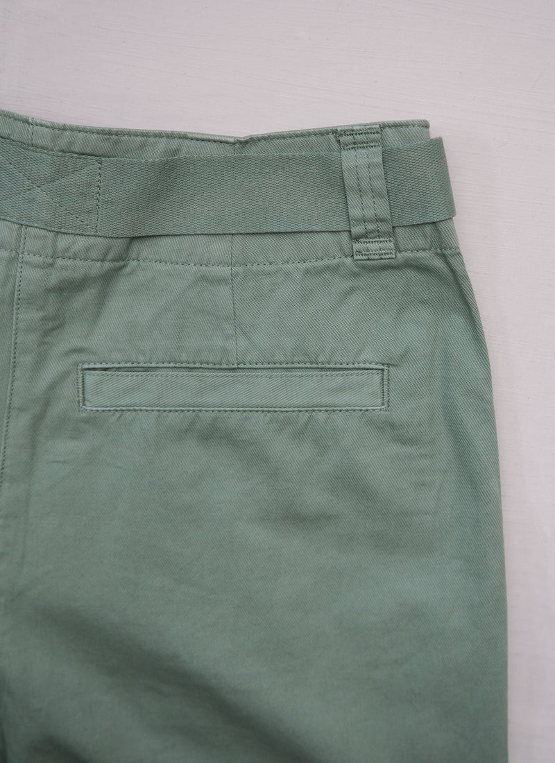 Reworn Cotton Linen Twill Trousers Size 18 (1105) | Herb