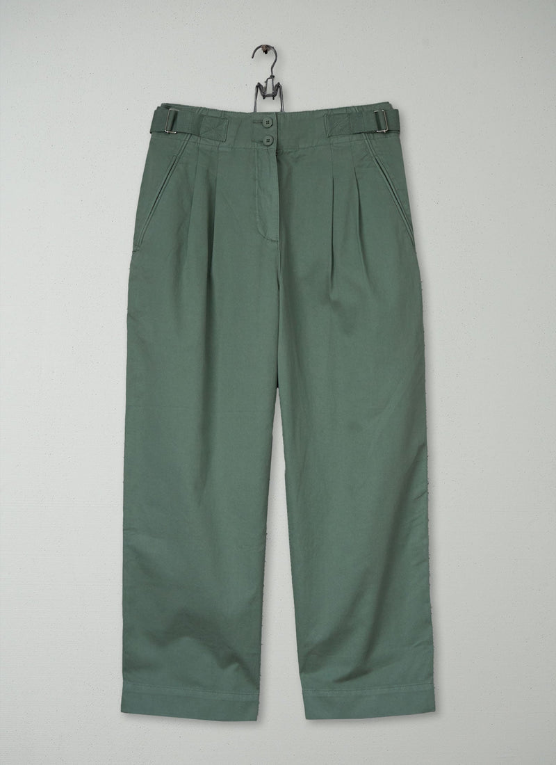 Reworn Cotton Linen Twill Trousers Size 18 (1105) | Herb