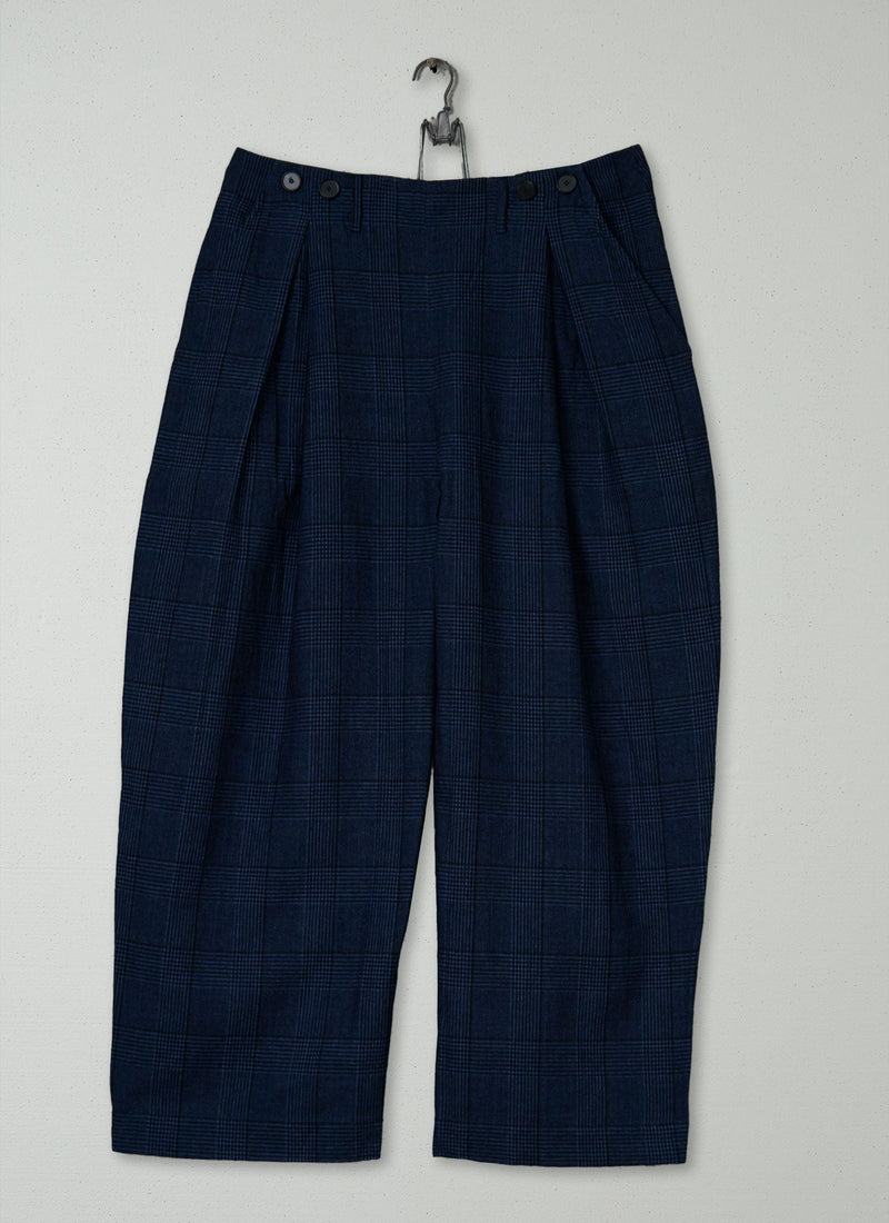 Reworn Prince Of Wales Check Trousers Size 16 (1603) | Multi