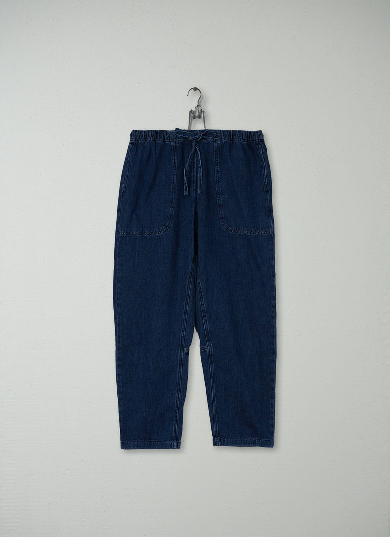 Reworn Panelled Denim Trousers Size M (120) | Indigo