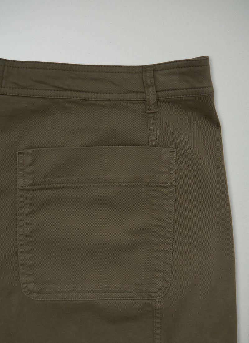 Reworn Flat Front Trousers Size 18 (1184) | Dark Pear