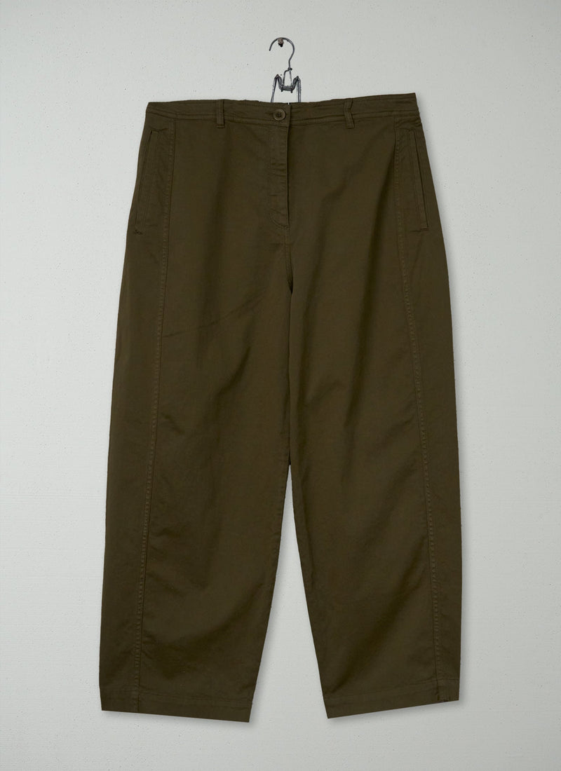 Reworn Flat Front Trousers Size 18 (1184) | Dark Pear