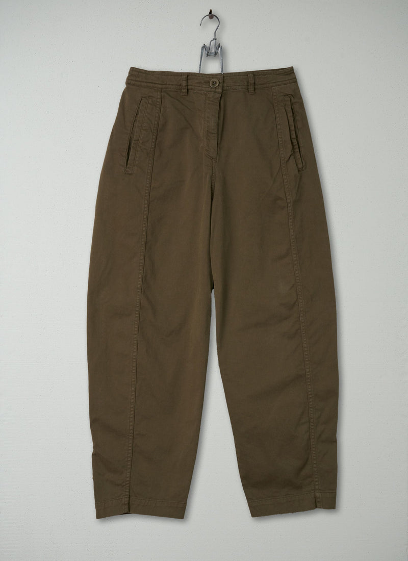 Reworn Flat Front Trousers Size 8 (250) | Dark Pear