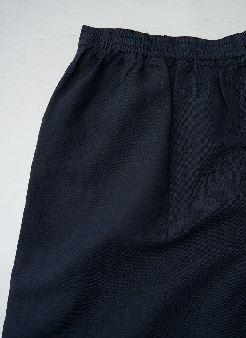 Reworn Alix Cotton Linen Trousers Size 4 (1578) | Slate