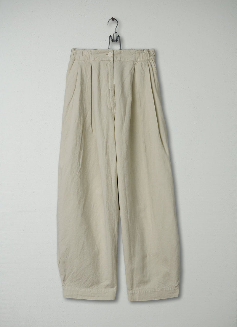 Reworn Wide Leg Trousers Size S (174) | Parchment
