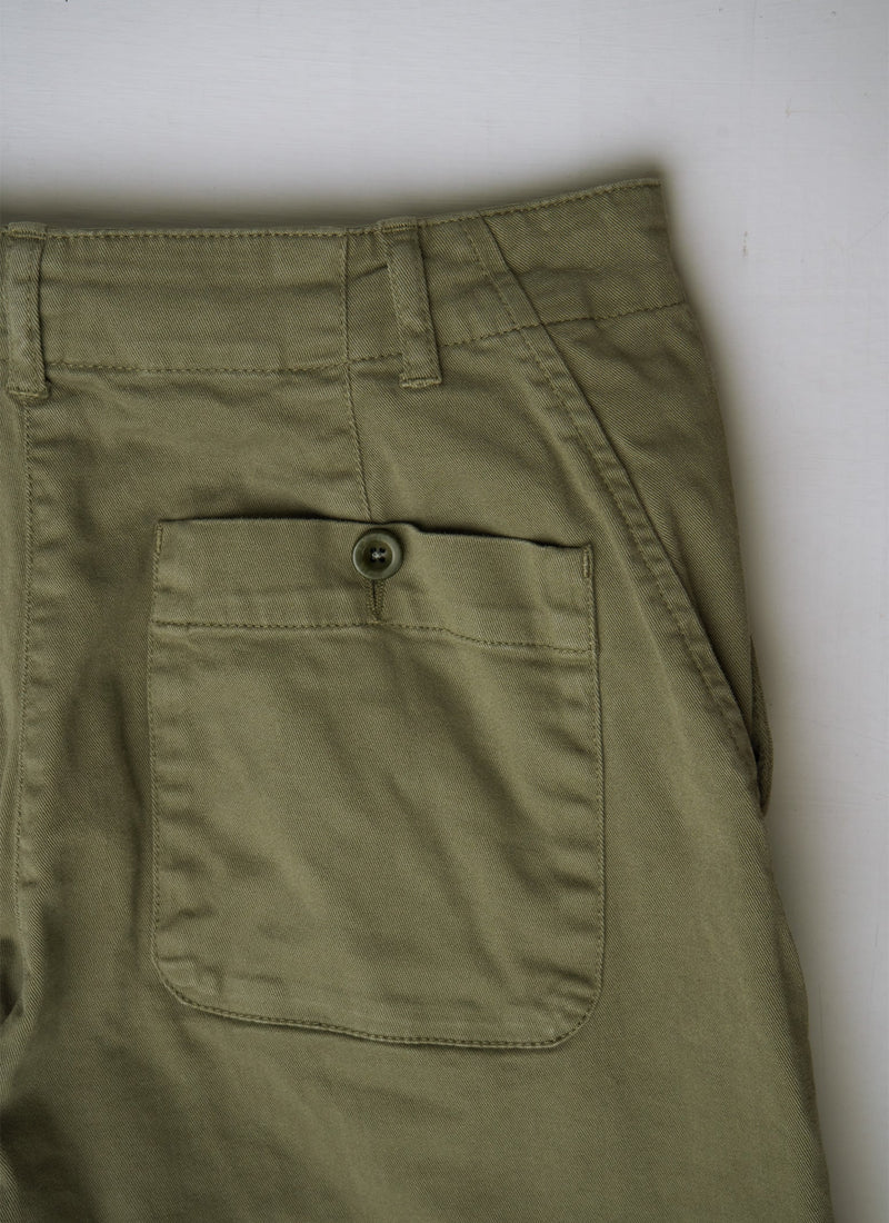 Reworn Forward Seam Trousers Size 8 (225) | Khaki