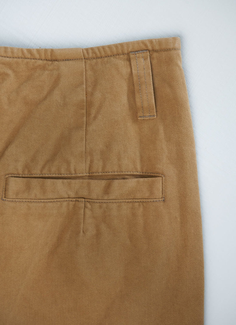 Reworn Cotton Workwear Trousers Size 10 (258) | Walnut