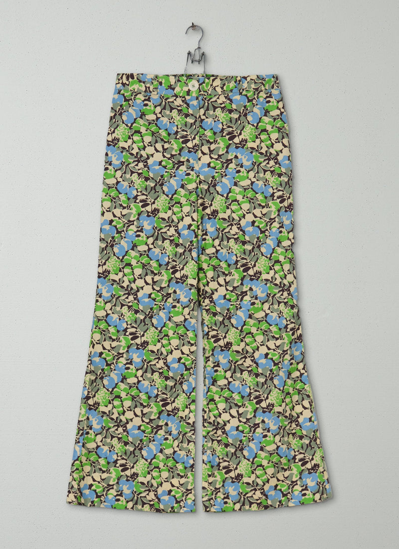 Reworn Hedgerow Print Trousers Size 14 (1267) | Multi