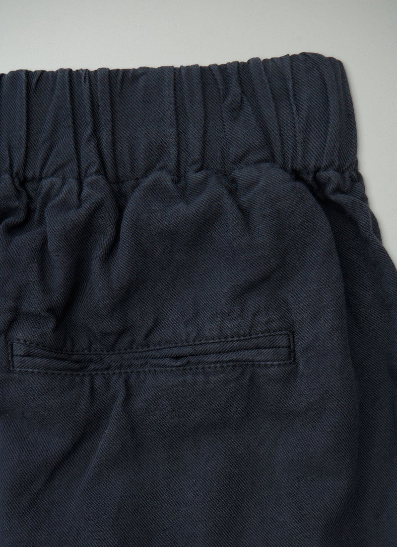 Reworn Cotton Linen Wide Leg Trousers Size 12 (1639) | Slate
