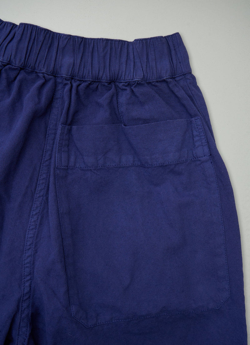 Reworn Cotton Linen Trousers Size XS (1610) | Indigo