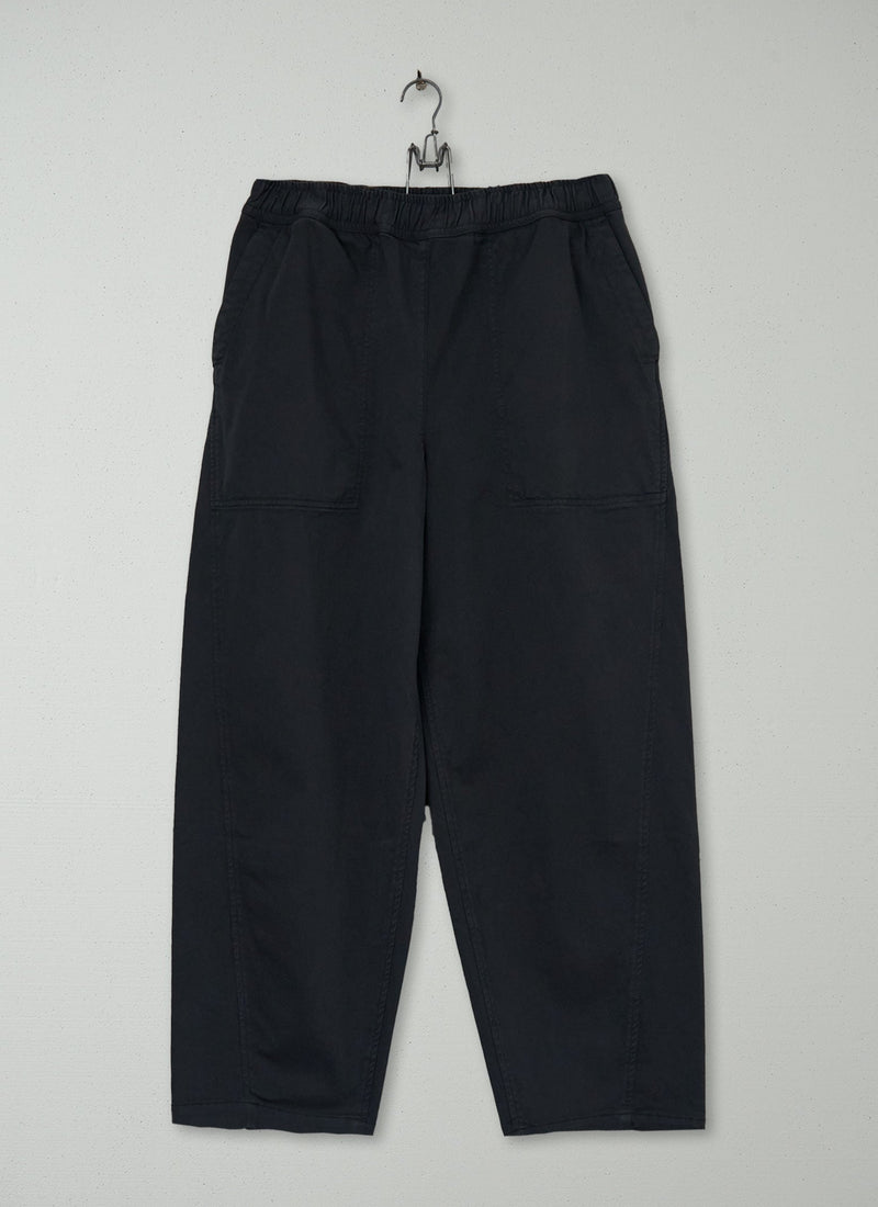 Reworn Cotton Twill Pull On Trousers Size 10 (872) | Slate