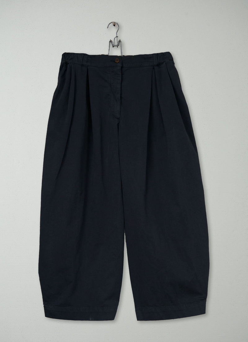 Reworn Cotton Wide Leg Trouser Size XL (1205) | Slate