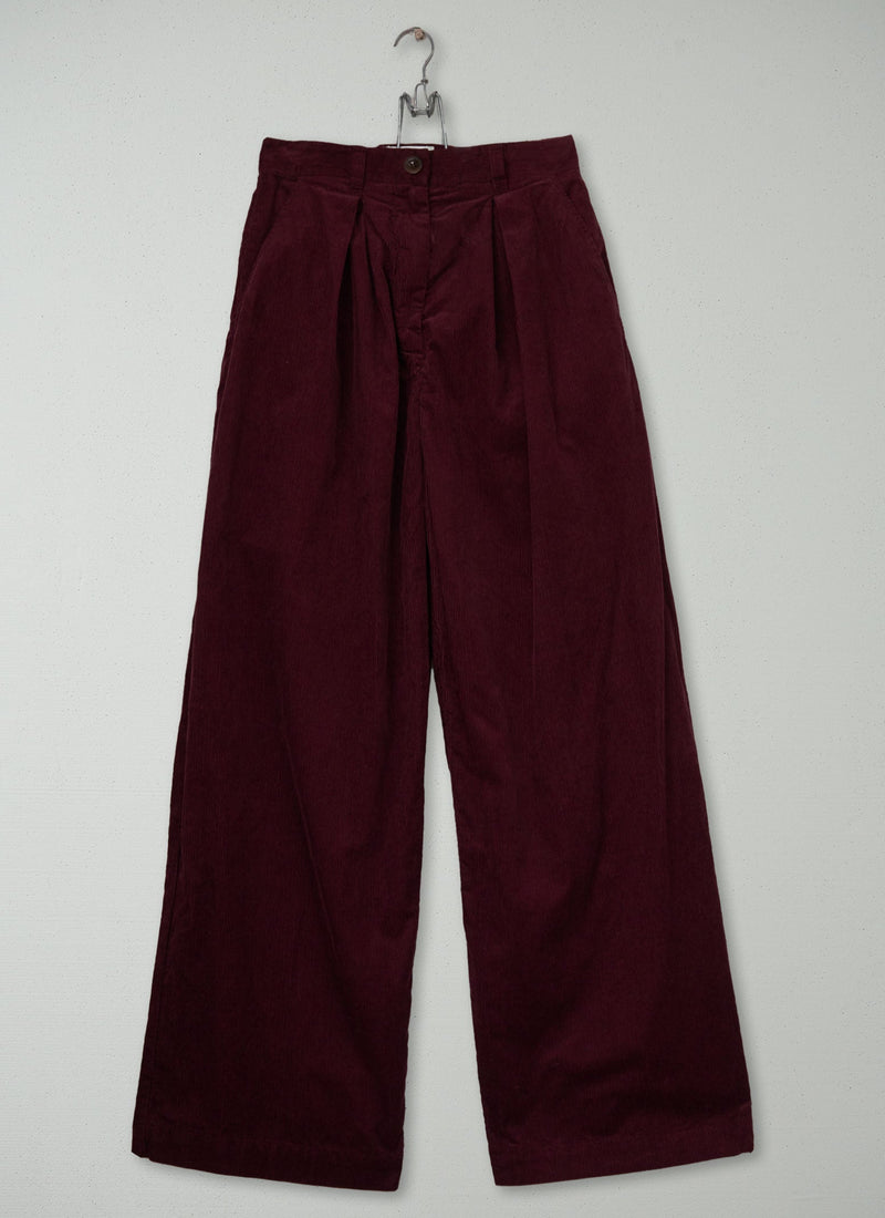 Reworn Cord Trousers Size 6 (1637) | Beetroot