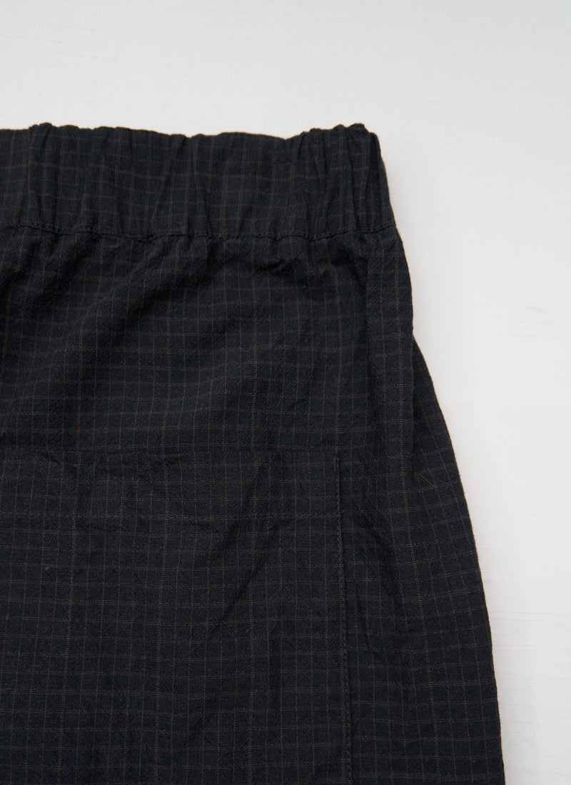 Reworn Check Cotton Wool Trousers Size L (1210) | Multi