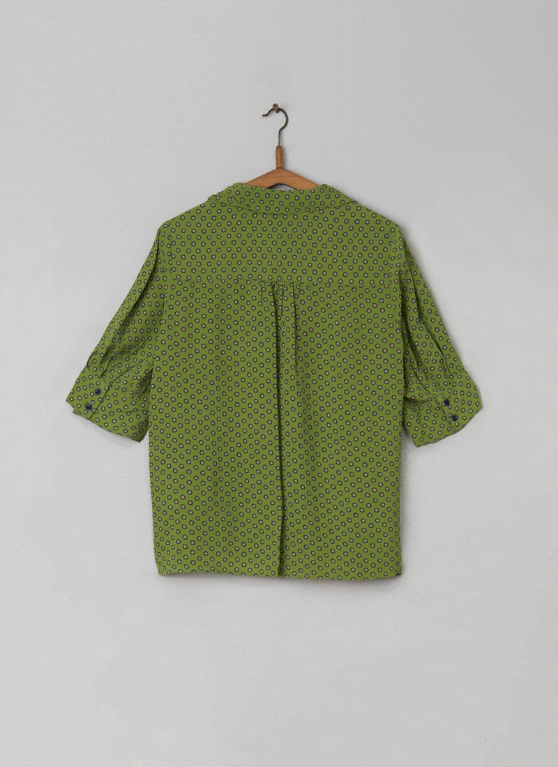 Reworn Easy Shirt Size 12 (041) | Pea Green