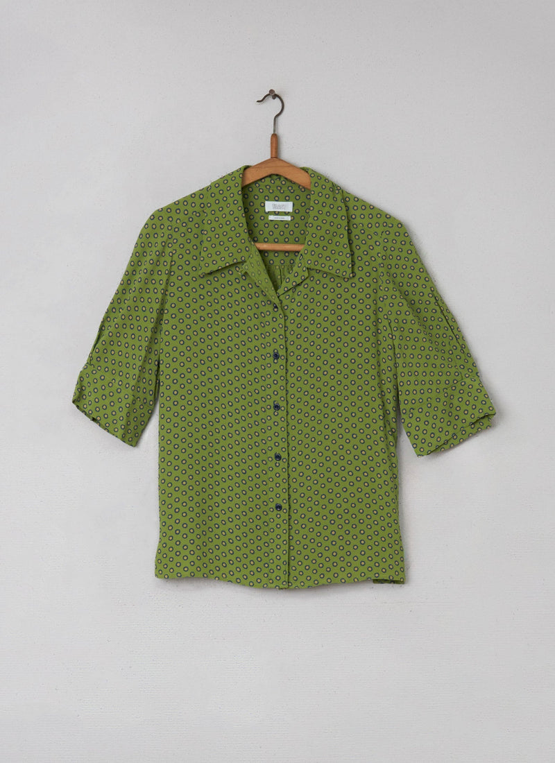 Reworn Easy Shirt Size 12 (041) | Pea Green
