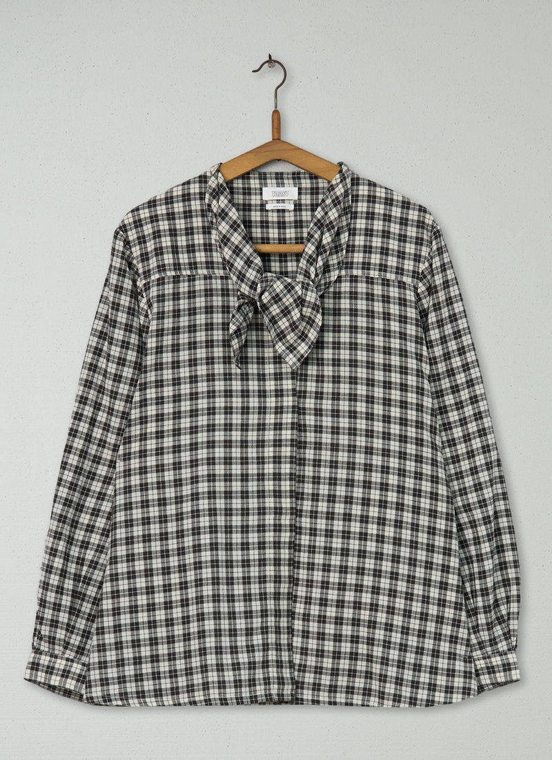 Reworn Tie Neck Shirt Size 18 (651) | Multi